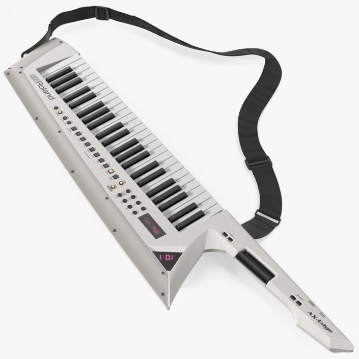 Roland AX Edge Keytar White 3D