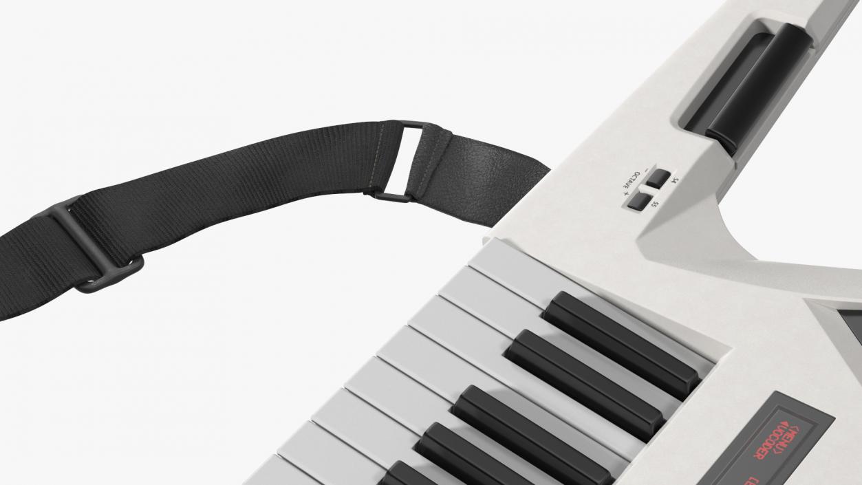 Roland AX Edge Keytar White 3D