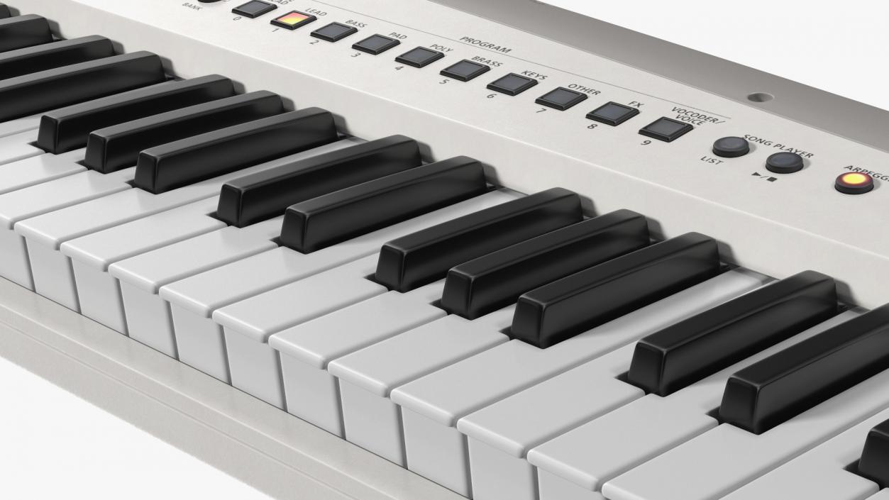 Roland AX Edge Keytar White 3D