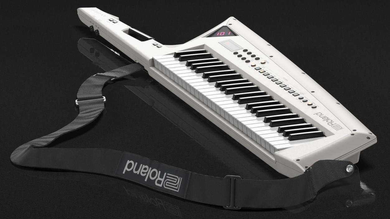 Roland AX Edge Keytar White 3D