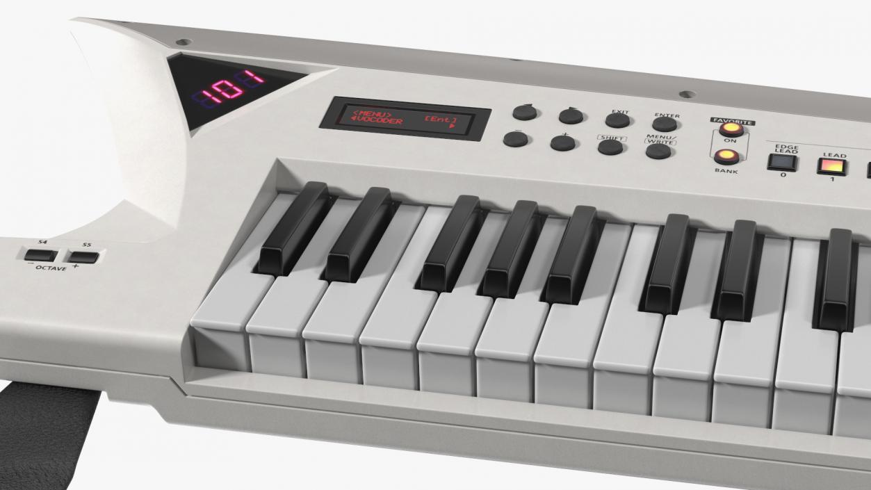 Roland AX Edge Keytar White 3D