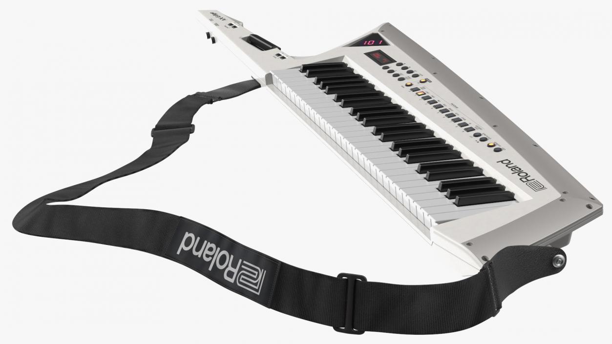 Roland AX Edge Keytar White 3D