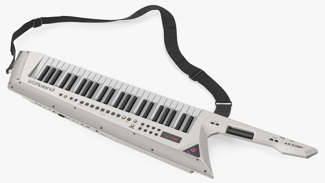 Roland AX Edge Keytar White 3D