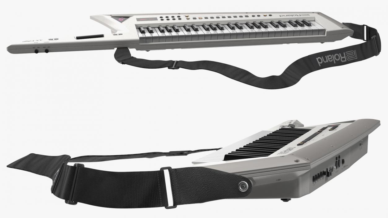 Roland AX Edge Keytar White 3D