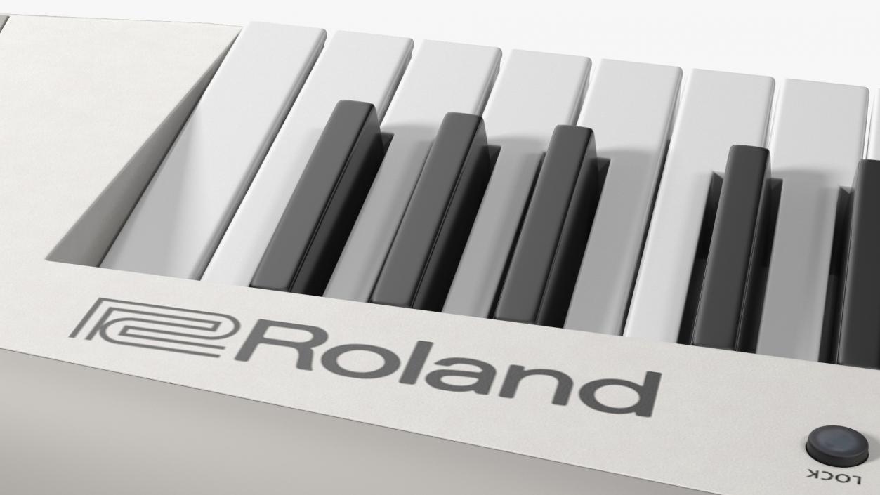 Roland AX Edge Keytar White 3D