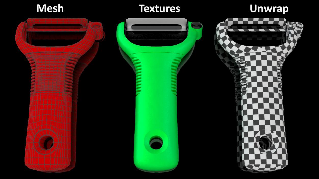 3D Y-Shaped Peeler Green