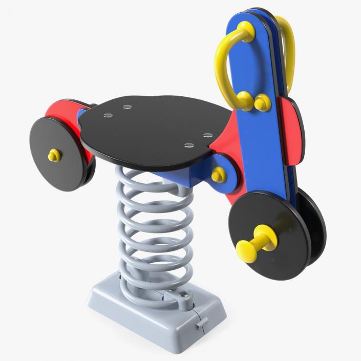 Playground Motorbike Springer 3D model