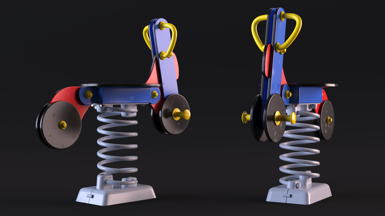 Playground Motorbike Springer 3D model