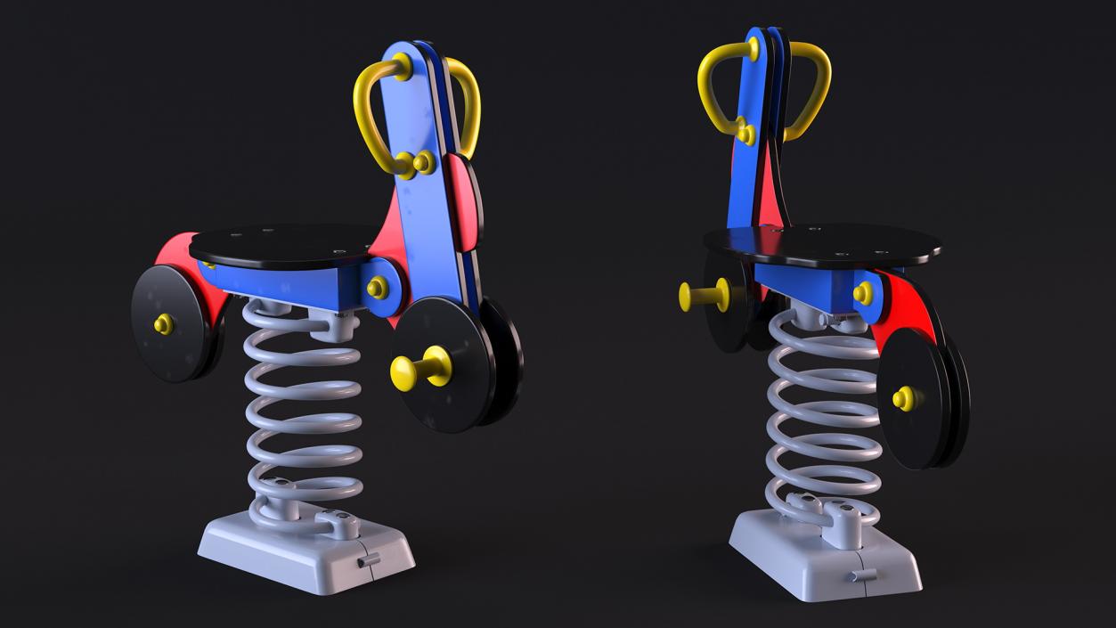 Playground Motorbike Springer 3D model