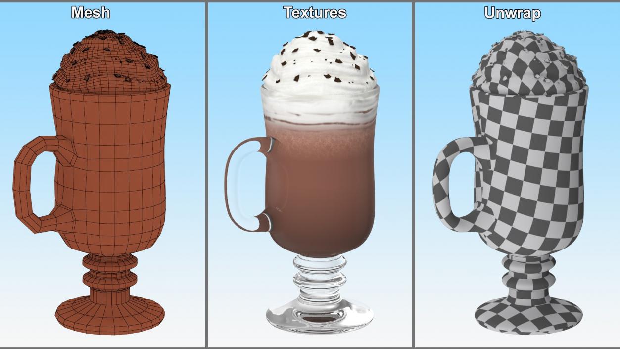 Irish Glass Hot Chocolates Collection 2 3D model