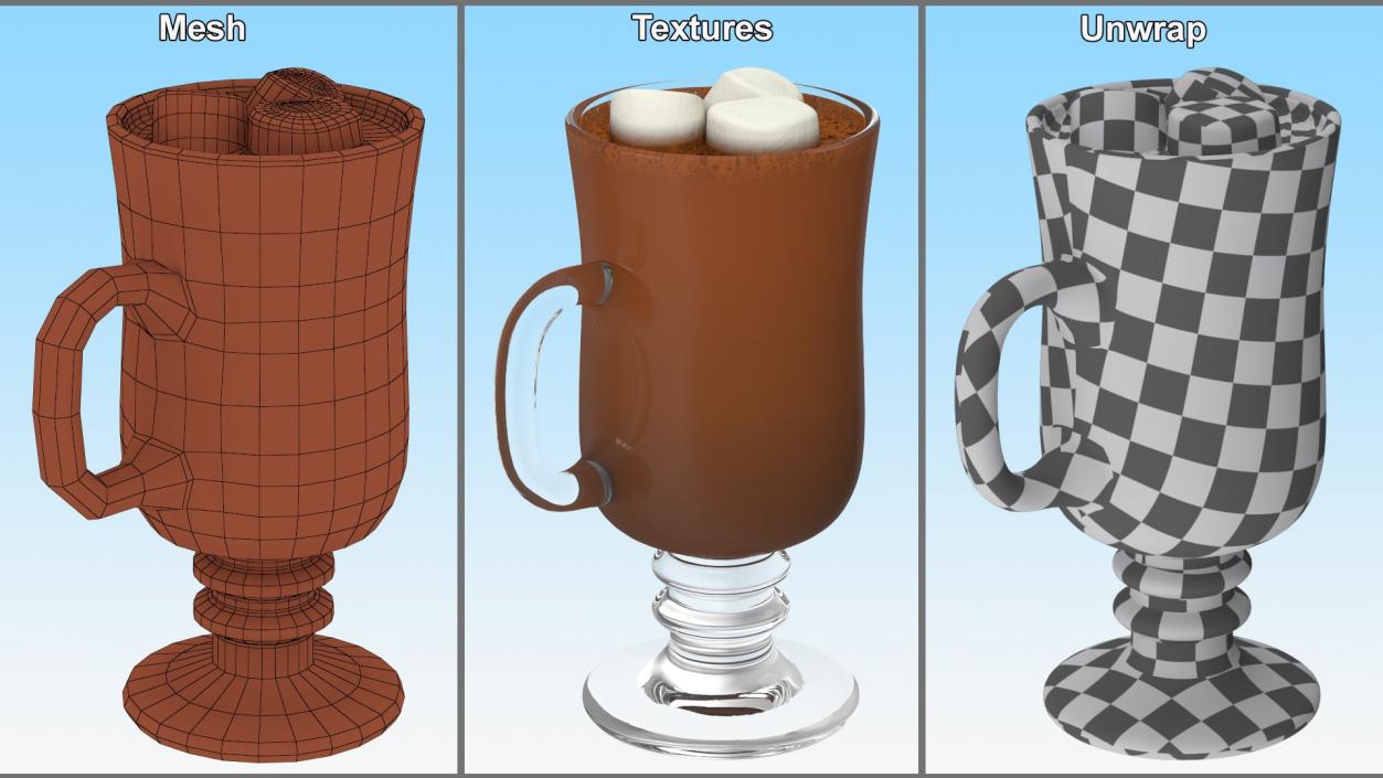 Irish Glass Hot Chocolates Collection 2 3D model