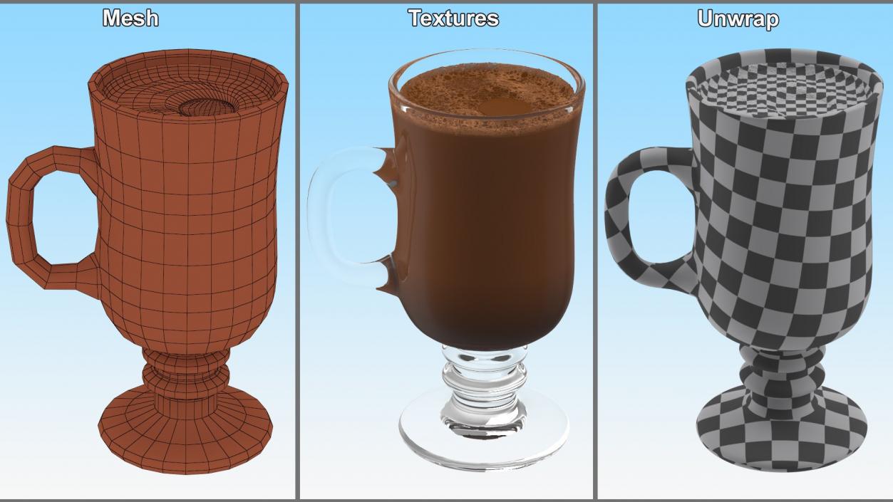 Irish Glass Hot Chocolates Collection 2 3D model