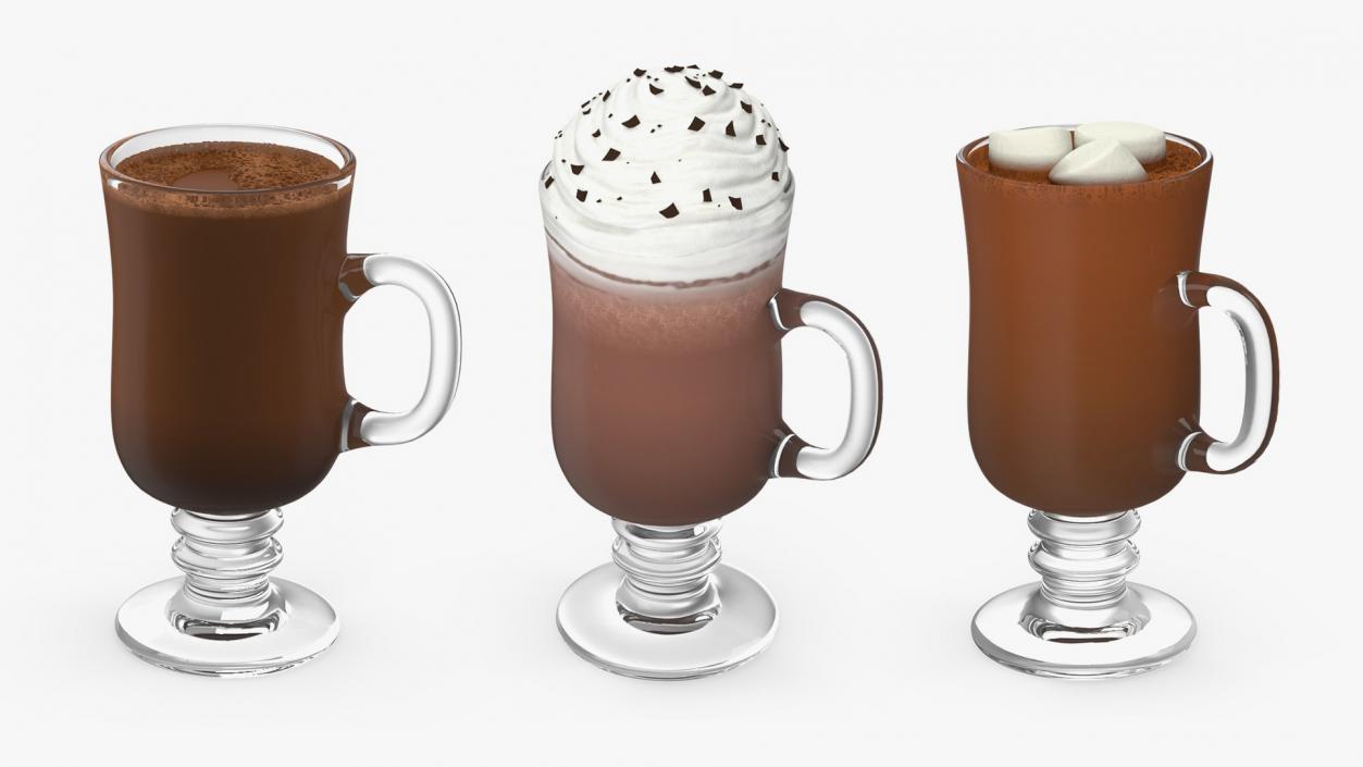 Irish Glass Hot Chocolates Collection 2 3D model