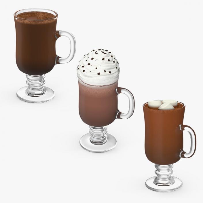 Irish Glass Hot Chocolates Collection 2 3D model