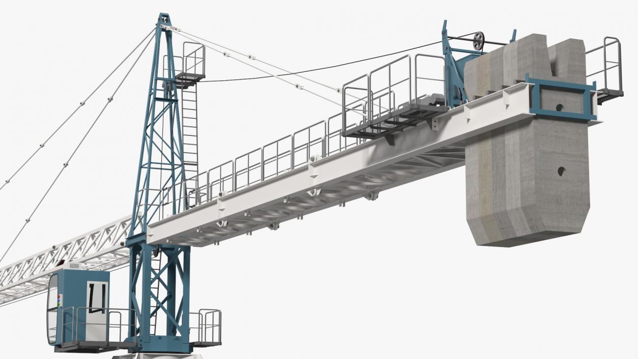 Construction Tower Crane 3D model