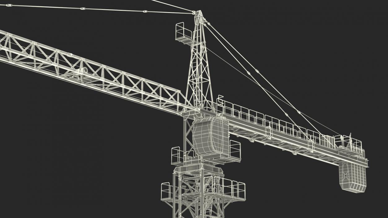 Construction Tower Crane 3D model