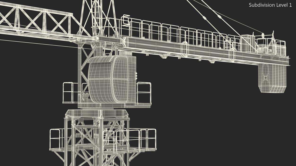 Construction Tower Crane 3D model