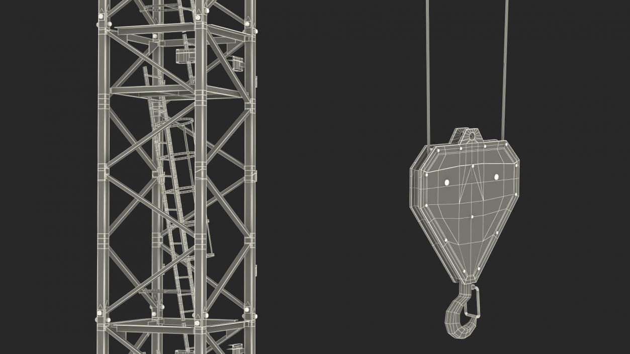 Construction Tower Crane 3D model