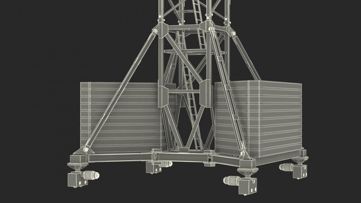 Construction Tower Crane 3D model