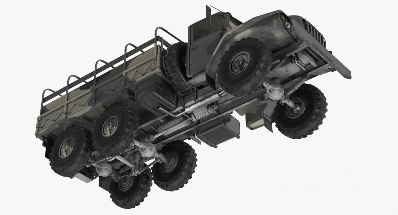 Military Truck URAL 4320 3D model