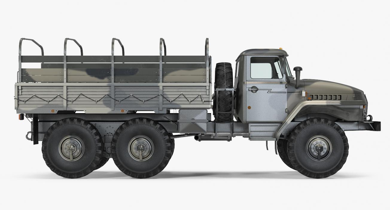 Military Truck URAL 4320 3D model