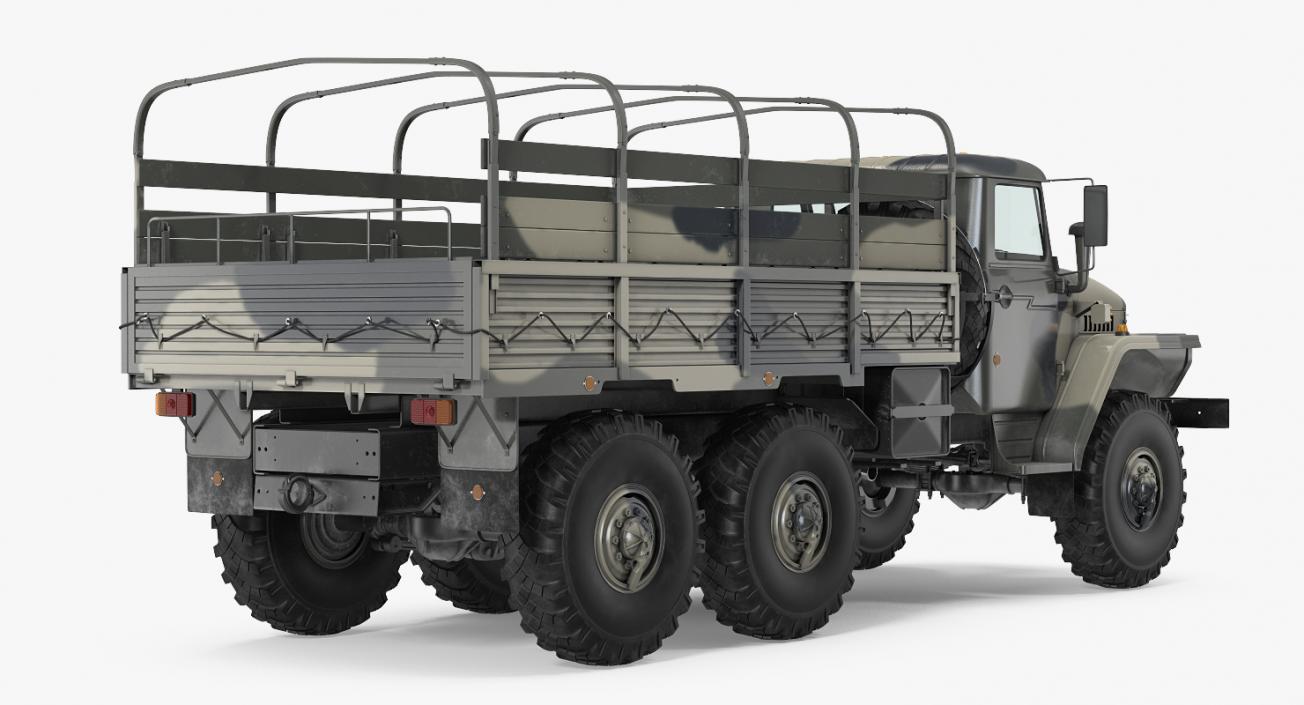 Military Truck URAL 4320 3D model