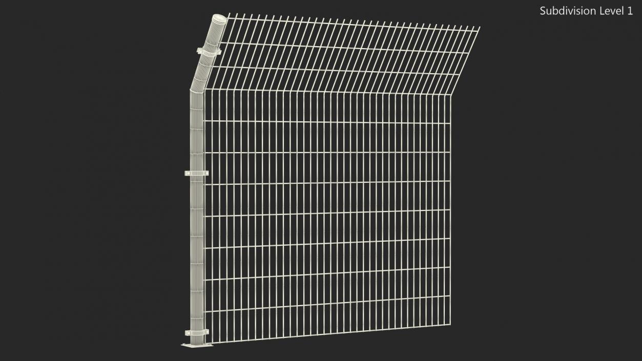 3D model Mesh Fence