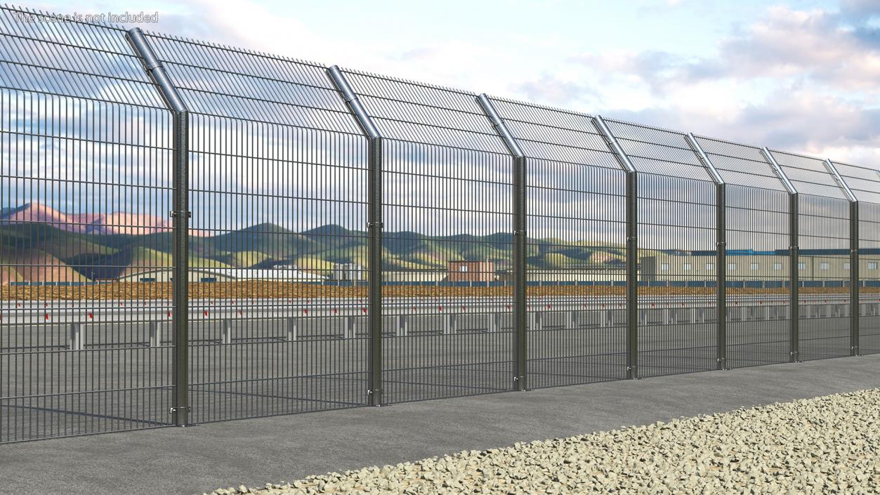 3D model Mesh Fence