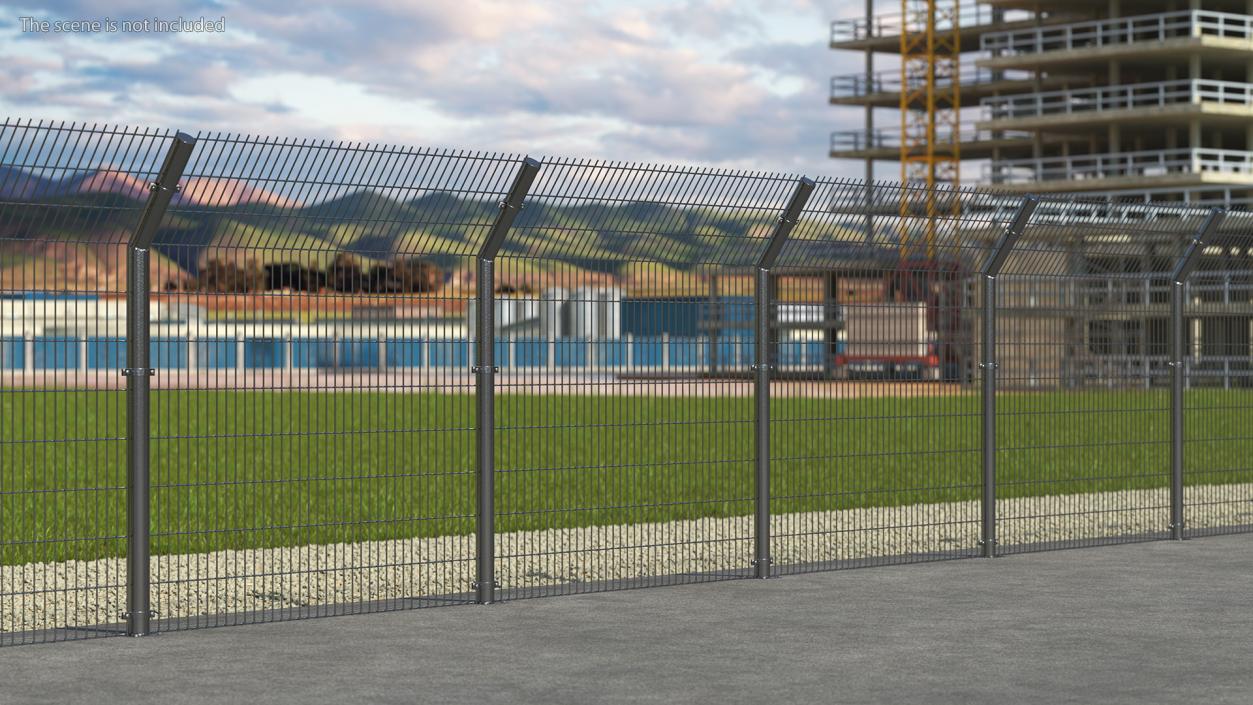 3D model Mesh Fence