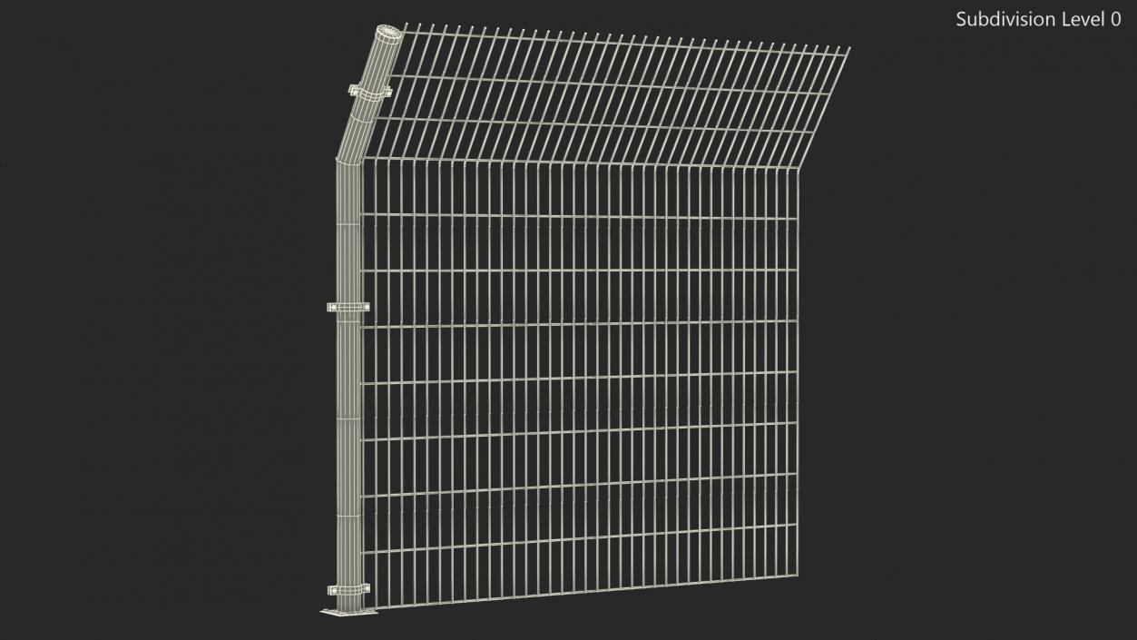 3D model Mesh Fence