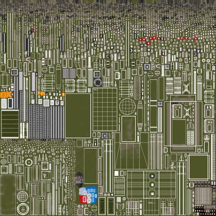 3D ELTA ELM 2084 Multi Mission Radar model