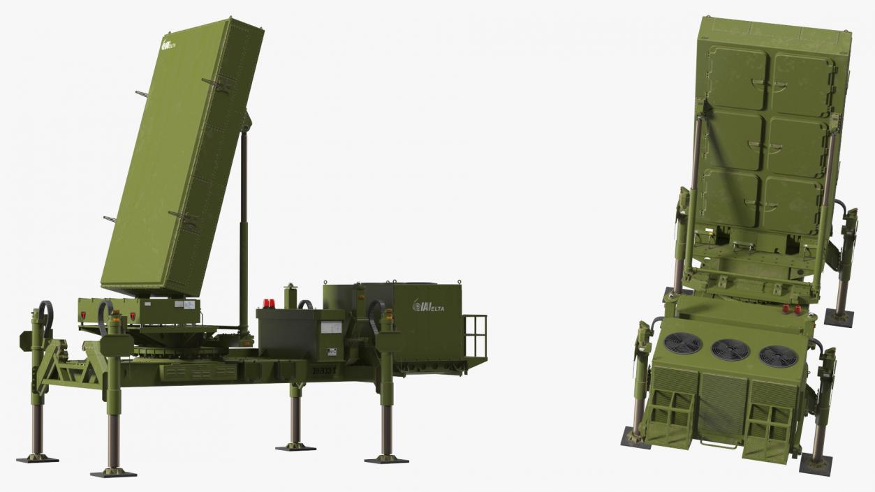 3D ELTA ELM 2084 Multi Mission Radar model