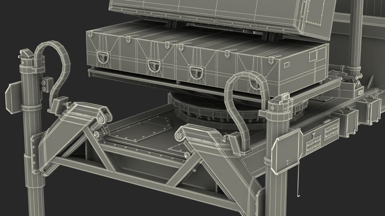 3D ELTA ELM 2084 Multi Mission Radar model