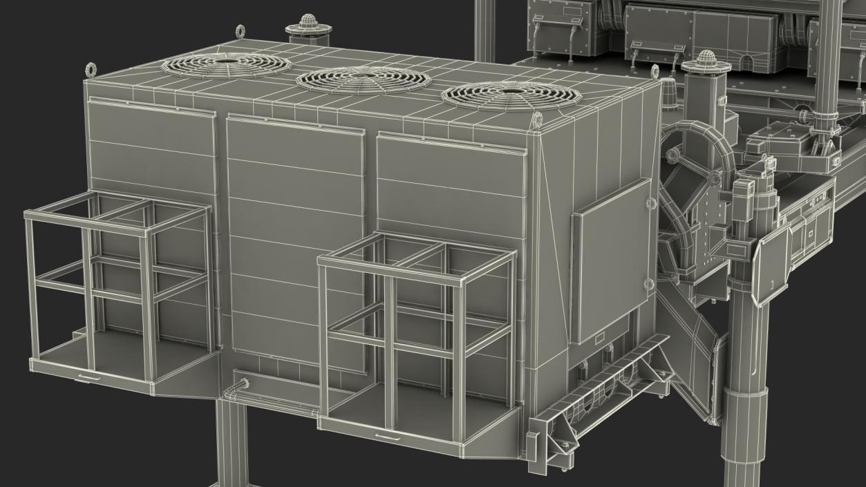 3D ELTA ELM 2084 Multi Mission Radar model