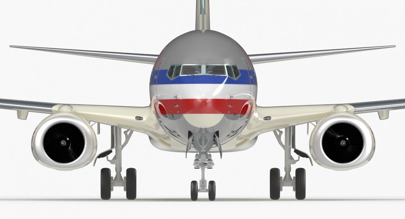 3D Boeing 737-800 with Interior American Airlines