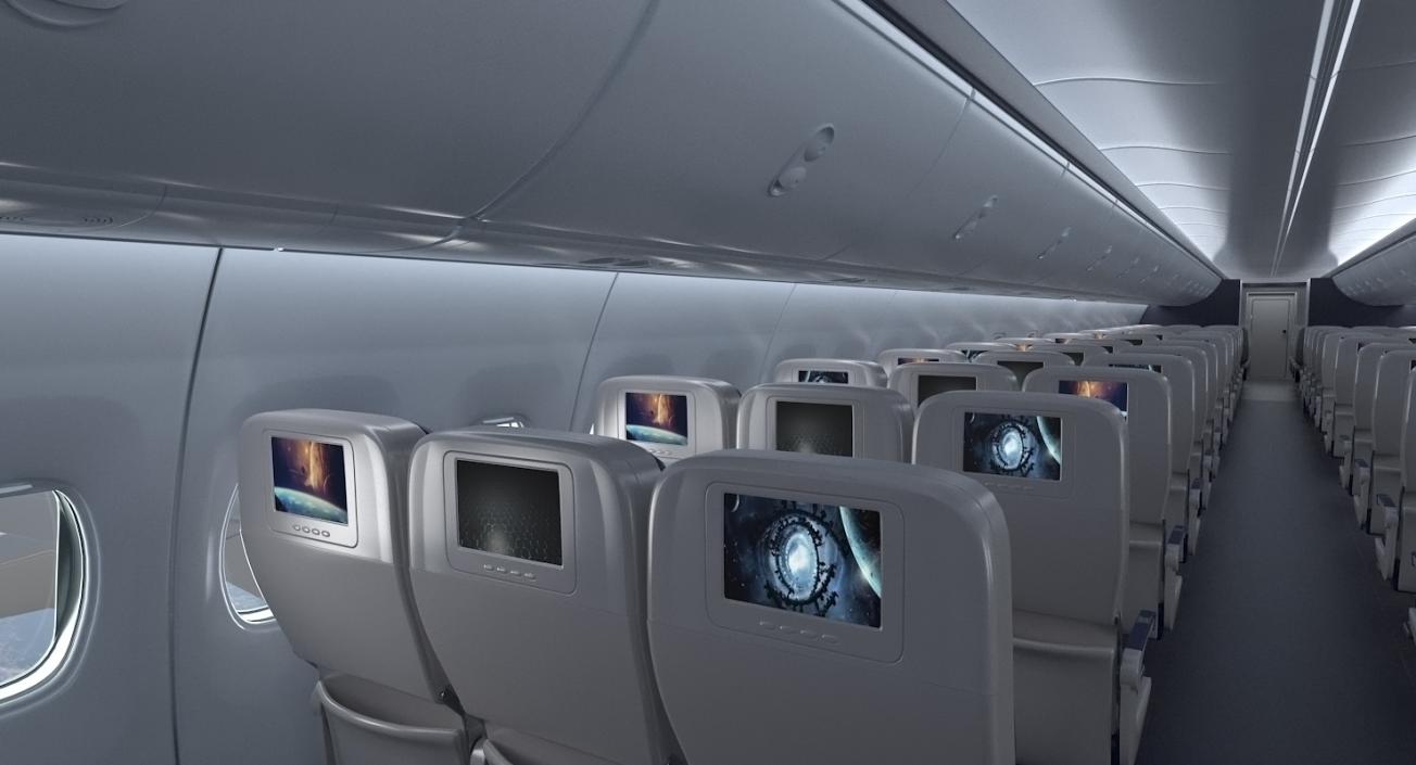 3D Boeing 737-800 with Interior American Airlines