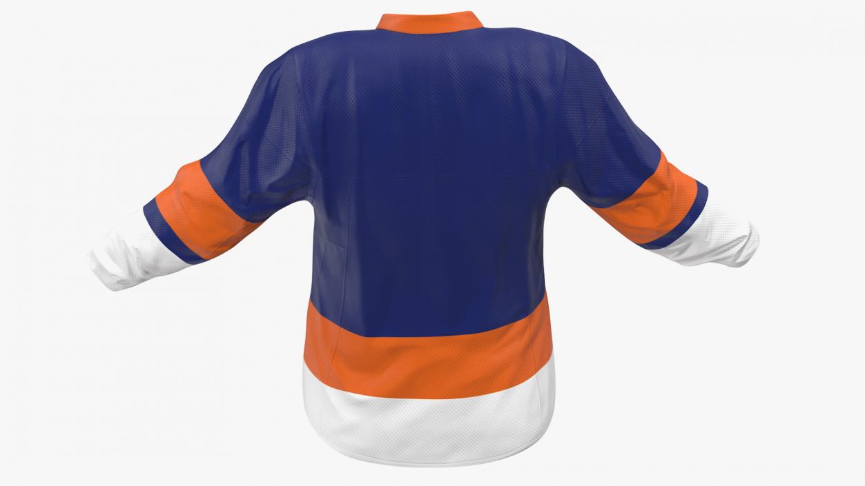 3D Hockey Jersey Blue model