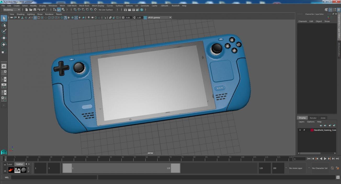 Handheld Gaming Computer 3D model