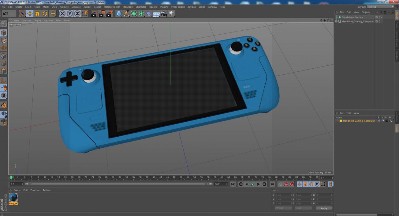 Handheld Gaming Computer 3D model