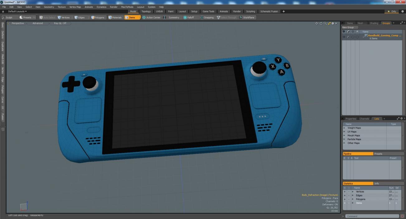 Handheld Gaming Computer 3D model