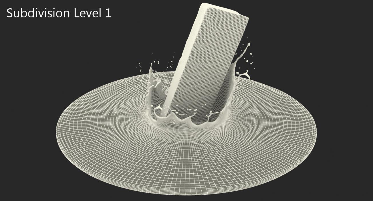 3D model Chocolate Bar Splash