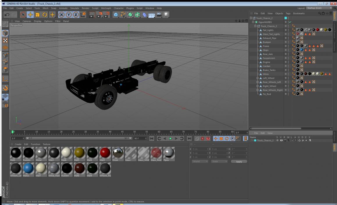 3D model Truck Chassis 2