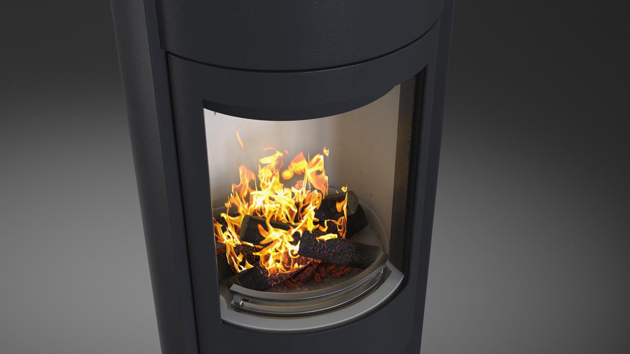 Modern Wood Burning Stove Contura 610 3D