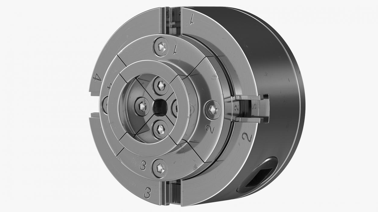 3D Self Centering Four Jaw Lathe Chuck Set Rigged