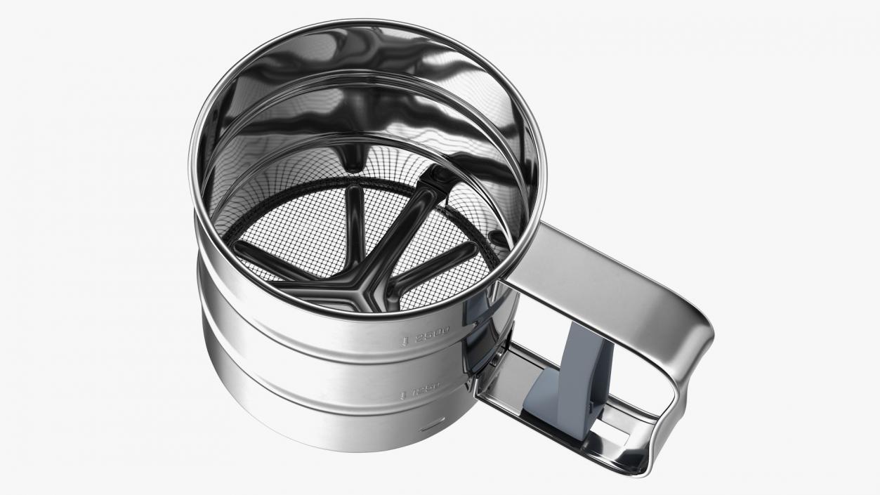 3D Stainless Steel Flour Sifter model