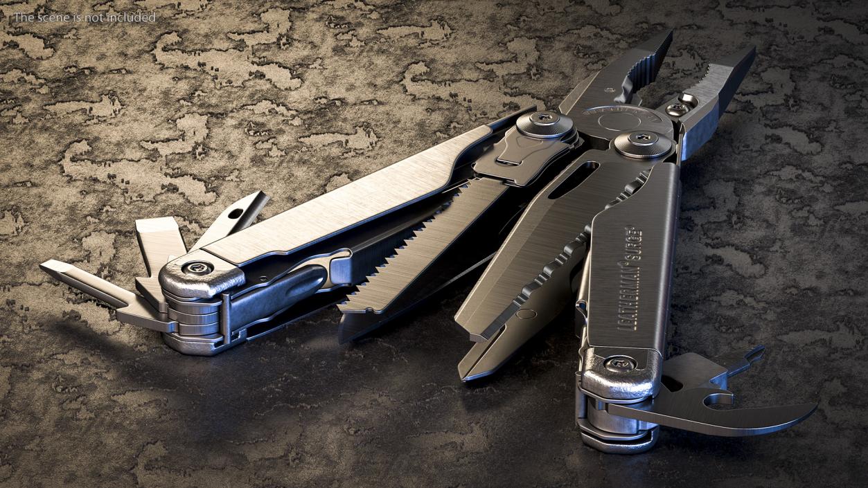 Leatherman Surge Multitool Black Closed 3D model