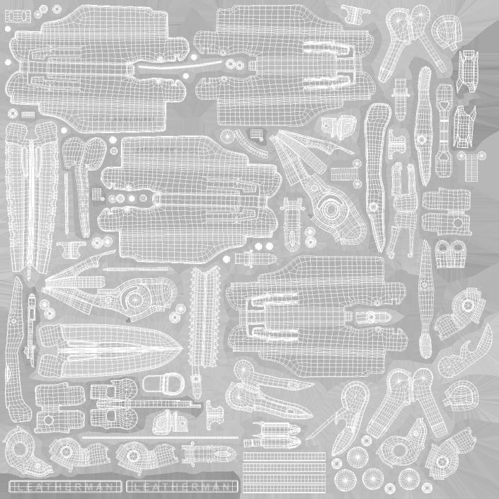 Leatherman Surge Multitool Black Closed 3D model