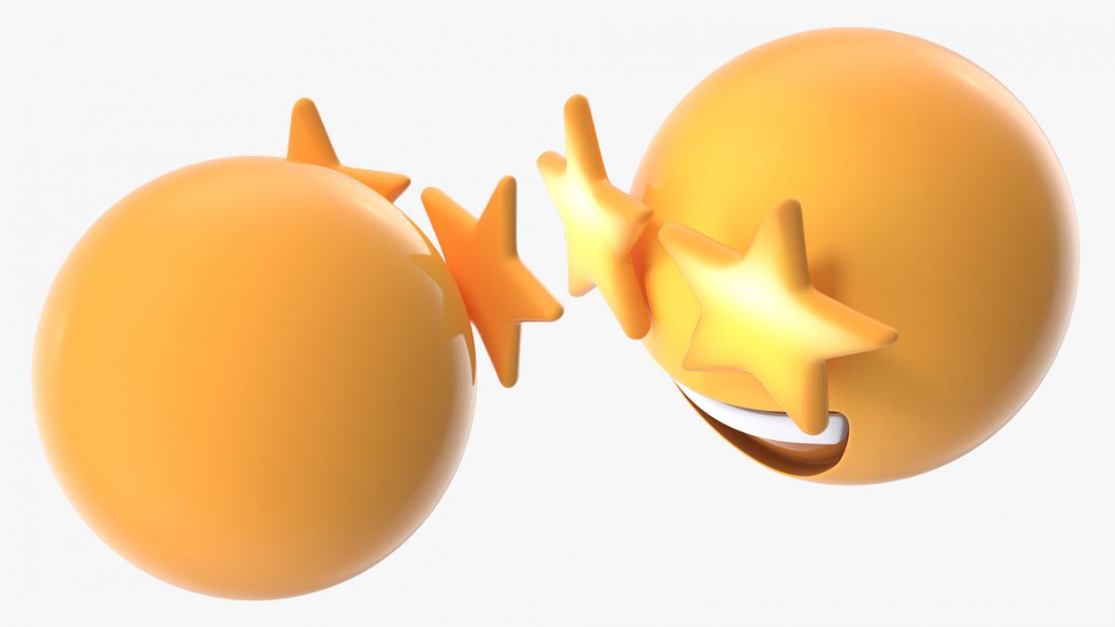 3D model Star Eyes Emoji