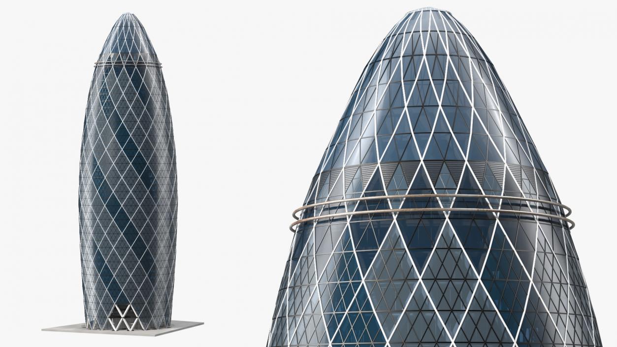 3D Commercial Skyscraper 30 St Mary Axe