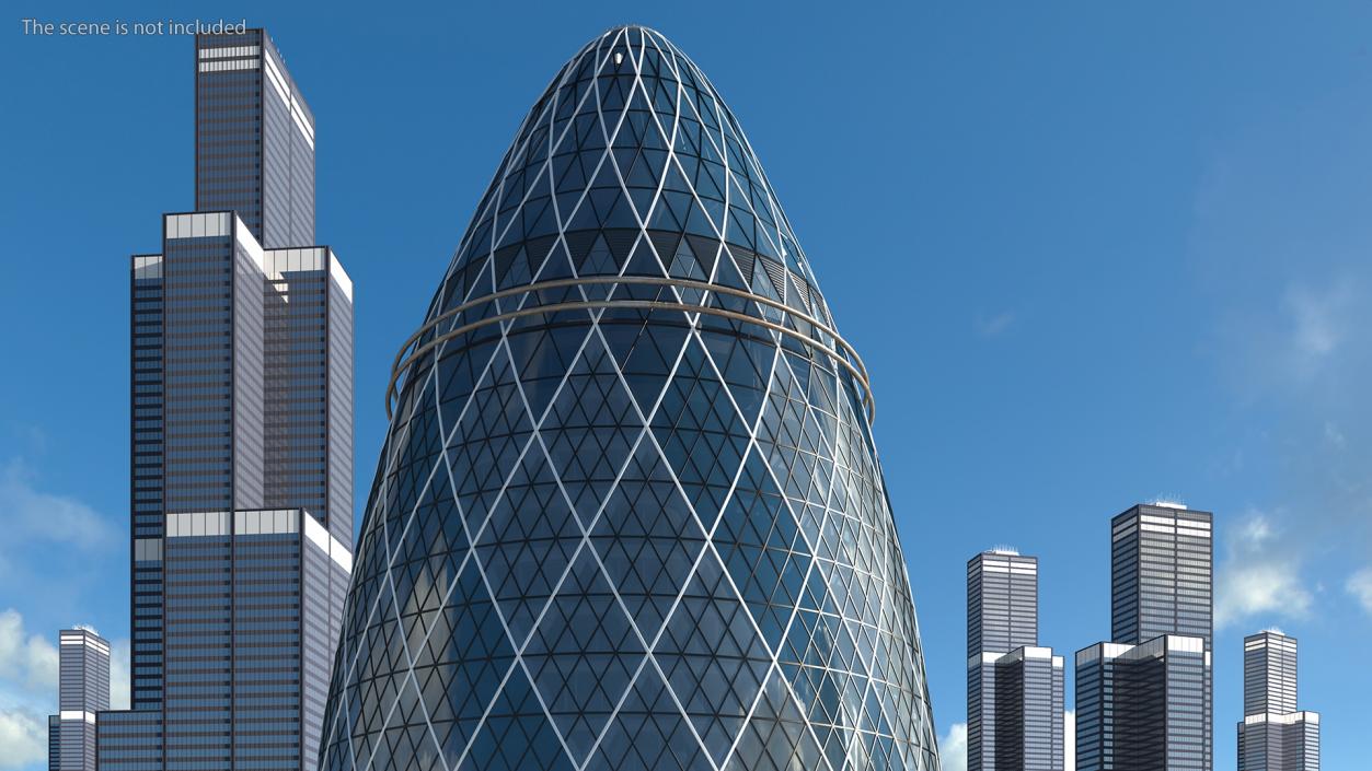 3D Commercial Skyscraper 30 St Mary Axe